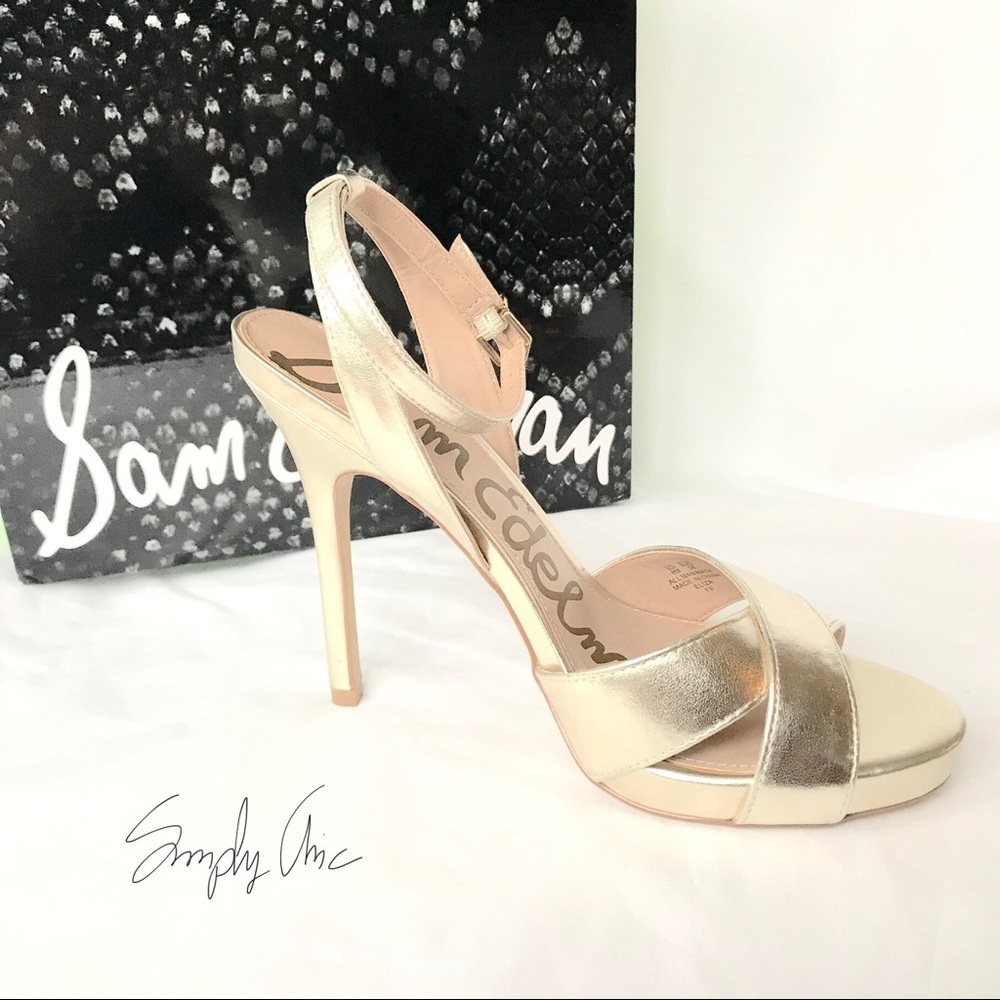New Sam Edelman Eliza metallic pump heels - Picture 2 of 4